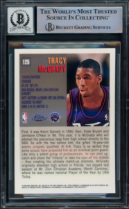 1997-98 Tracy McGrady Topps Chrome Refractor #125 (back)