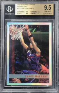 1997-98 Tracy McGrady Topps Chrome Refractor #125 (front)