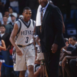 Allen Iverson playing for the Georgetown Hoyas in college