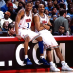 Vince Carter and Tracy McGrady playing together on the Eastern All Star team