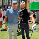 Steph Curry playing golf