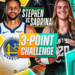 Steph Curry 3 point challenge vs Sabrina 