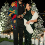 Paul George and Daniela George Rajic at Christmas party 