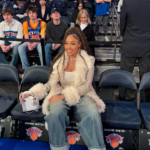 Jordyn Woods at Madison Square Garden to watch a Knicks game