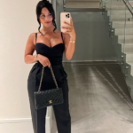 katyaelisehenry selfie in evening wear 