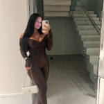 katyaelisehenry selfie in evening wear