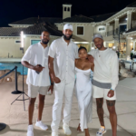 Tracy McGrady at home with his siblings, including Chance and Chastity 