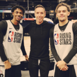 Steve Nash with rising stars Ja Morant and Trae Young