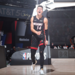 Tyler Herro celebrating