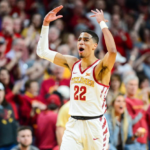 Tyrese Haliburton playing for the Iowa State Cyclones