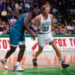 Larry Johnson against Larry Bird and the Boston Celtics